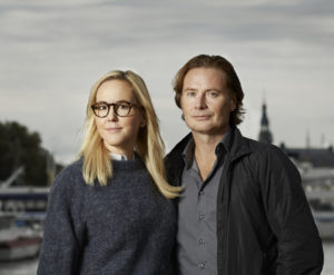 Photo of Camilla Grebe and Paul Leander-Engström by Åsa Liffner