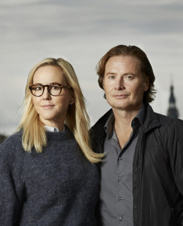 Photo of Camilla Grebe and Paul Leander-Engström by Åsa Liffner