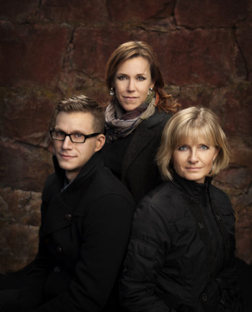 Photo of PAX authors Åsa Larsson Ingela Korsell and Henrik Jonsson by Thron Ullberg