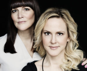 Photo of Åsa Träff and Camilla Grebe by Lars Trangius